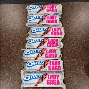 Oreo Lady Gaga Themed Cookies - Pink and White